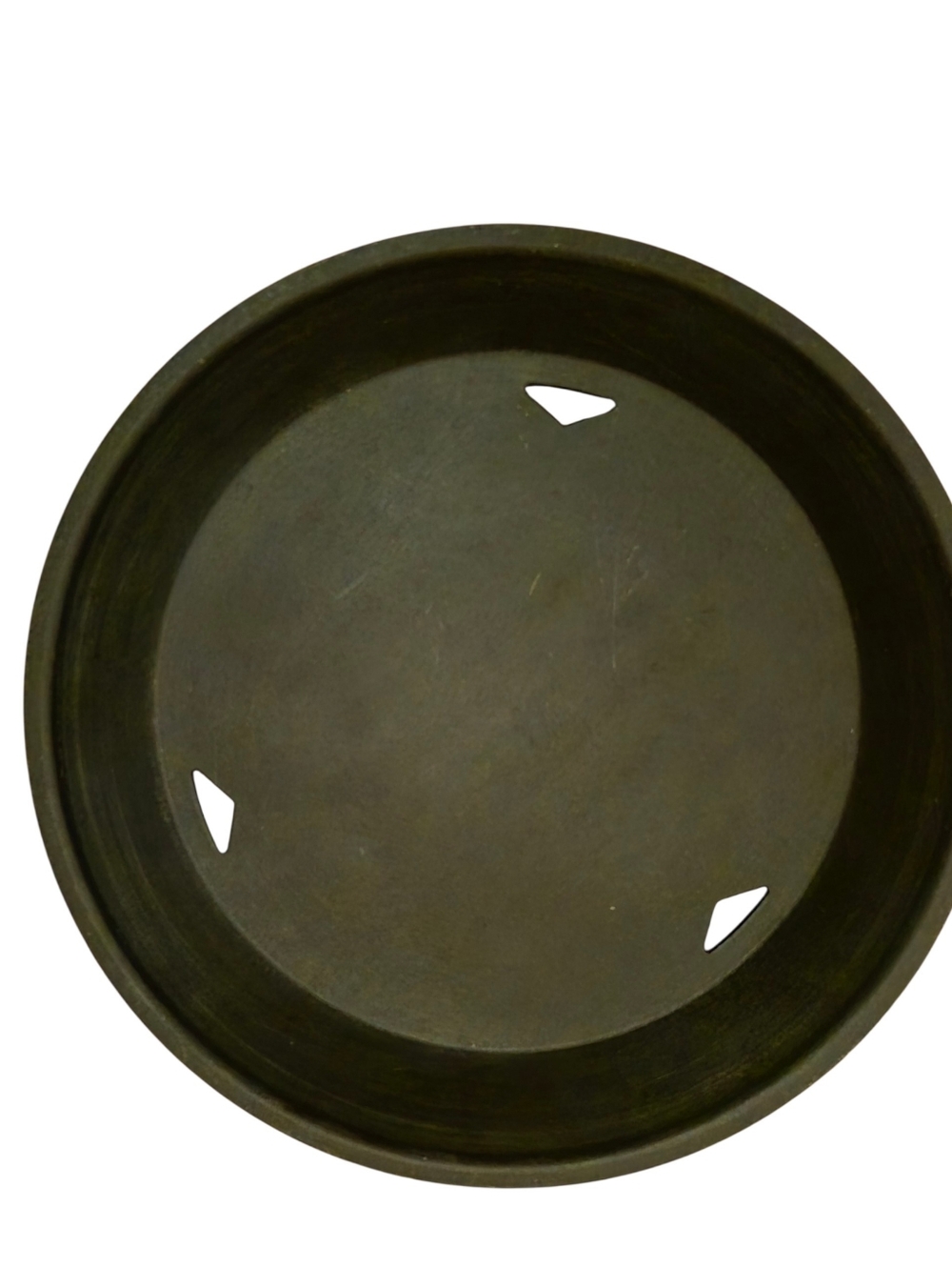 One TableCraft 157510BK Black 10 1/2 In Platter with Base  One Only PreOwned